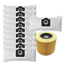 10x Staubsaugerbeutel für Kärcher MV3 WD3 6.414-552.0 6.414-772.0  + Filter