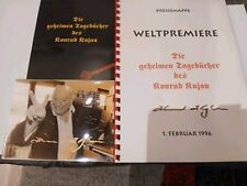 Konrad Kujau Pressemappe + Foto mit original Autogramm geheimen Tagebücher 1996