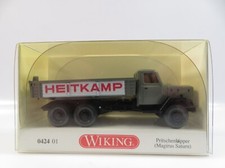 1:87 Wiking 042401 Pritschenkipper Magirus Saturn Heitkamp W20 