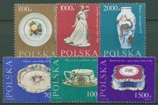 Polen 1990 Porzellan Manufaktur Cmielow 3288/93 gestempelt