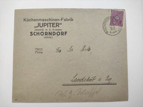 Brief inflation schorndorf - brief,