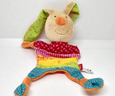Schnuffeltuch Schmusetuch Sigikid Regenbogenhase bunt ca. 23 x 26 cm
