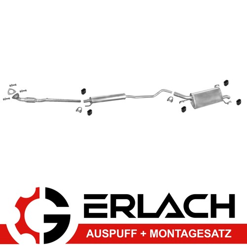 Auspuff für opel corsa f08 - auspuff,