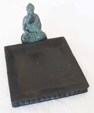 Buddha mit Schale Steinfigur Gartenfigur Feng Shui Skulptur Gartendeko 2832