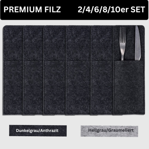 Bestecktaschen aus filz - bestecktaschen,