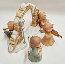 Goebel Engel mit Mandoline, mit Harfe, mit Geige, mit Notenblatt - Nina & Marco 