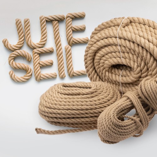 Juteseil 6mm bis 60mm - 6mm, tau