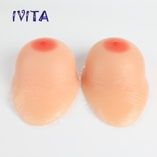 IVITA Selbstklebend Silikonbrüste EE Cup 4XL BH-Einlagen Crossdresser Brüste