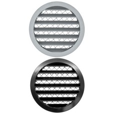 Aluminium Lüftungsgitter Abluftgitter Rund Alugitter mit Netz Ø 80 - 400 mm
