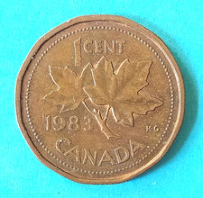 1 Cent Münze CANADA 1983   ELIZABETH II  D-G- REGINA (Sammlerstück)