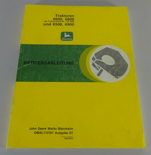 Betriebsanleitung john deere - john,