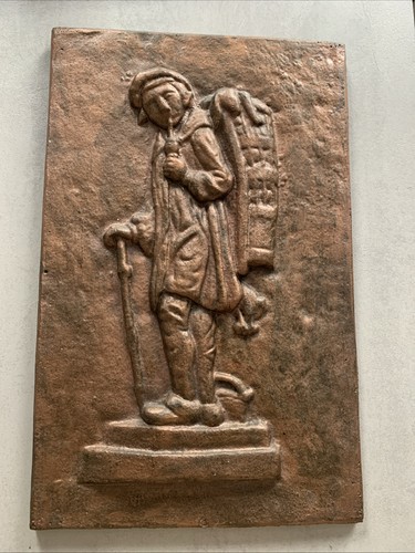 Antikes gusseisen relief - antikes,