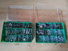 2X SCHRAUBENBOX, SORTIERBOX MIT MUTTER UND SCHRAUBEN