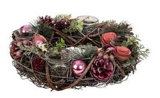 Weihnachtlicher adventskranz - weihnachtlicher,