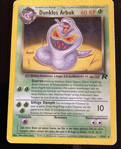 Pokémon dunkles arbok - arbok, |