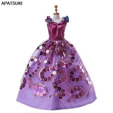 Lila Puppenkleider für Barbie