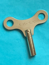 Uhrenschlüssel  vernickelt Nr. 12 Vierkant 5,25 mm Schlüssel Aufziehschlüssel