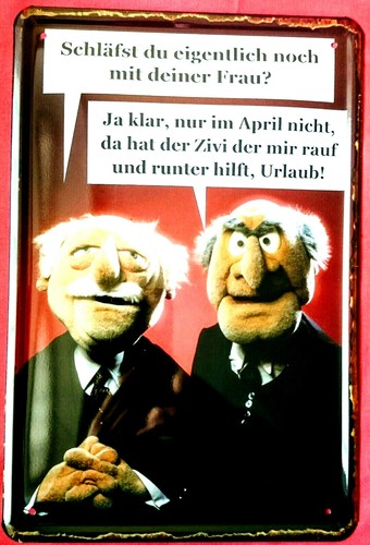 Blechschild 20x30 muppets - blechschild,