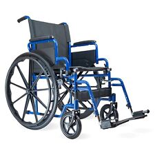 Rollstuhl RIO faltbarer Transportrollstuhl mit klappbaren Fußstützen & Armlehnen