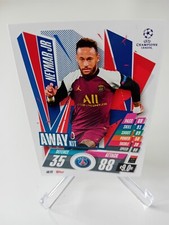 1 X Neymar JR PSG Away KIT AK22 Match Attax Champions League 2020-2021 Topps