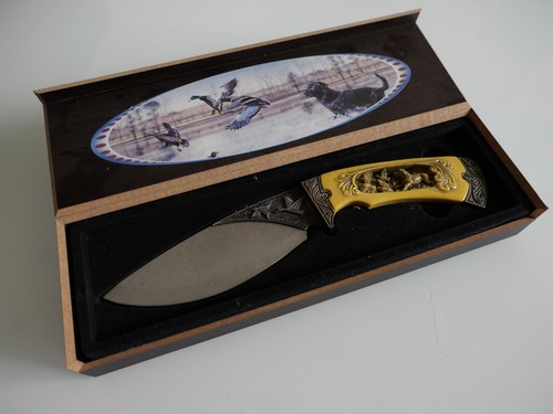 Sammlermesser mit entenjagd - sammlermesser,