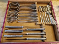  Silberbesteck 90  im Koffer für 6 Personen 24 tlg, 3 Kaffeelöffel zusätzlich