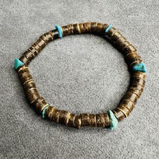 Boho Armband Türkis Braun