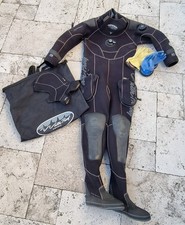 Trockentauchanzug Trocki Neopren Waterproof Draco Damen, Handschuhe, Kopfhaube