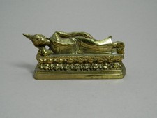 Liegender Buddha Bronze Skulptur Figur Asien Südostasien Thailand 20. Jhd.