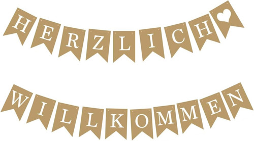 Herzlich willkommen girlande - willkommen,