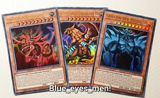 Yu-Gi-Oh! GötterKarten Set! Ra Slifer Obelisk LDK2 Spielbare Variante NM DE NEU!