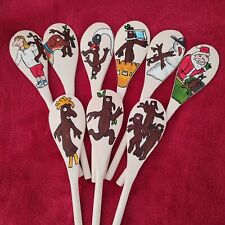 STICKMAN HANDBEMALTE HOLZLÖFFEL TAGESMÜTTER GESCHICHTE SACK RESSOURCEN SEN