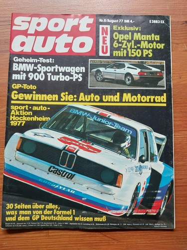 Sport auto 1977 opel manta - sport, 08/1977