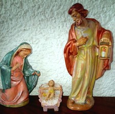 Krippenfiguren aus Holz, HL