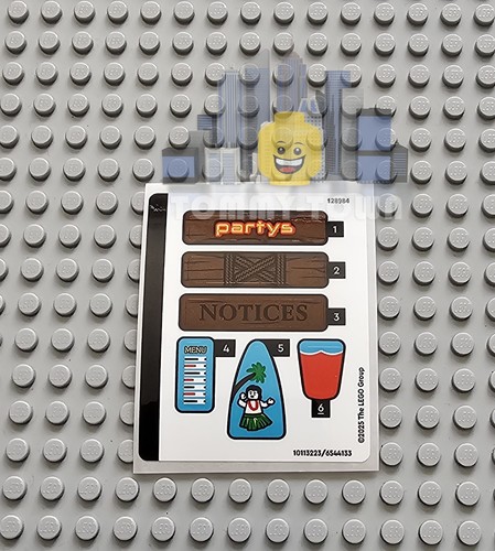 Lego one piece aufkleberbogen - one,