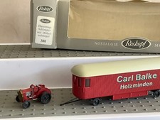 ✅ Roskopf Nostalgie 380 1:87 Hanomag Schlepper Carl Balke Anhänger(EW385-12R7/7)