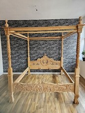 Himmelbett ehebett säulenbett - himmelbett,