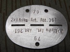 Erkennungsmarke - Afrika Korps