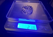 Schwerer Kettenring Herren Sterlingsilber