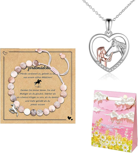 Pferde schmuckset für - pferde,
