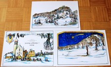 Weihnachtskrippe Papier Pappe