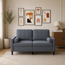 2 Sitzer Couch Sofa Samt