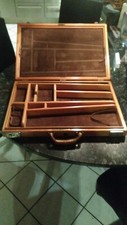 Waffenkoffer f Blaser Repetierer gefertigt Gewehrkoffer Edel Vintage Leder +Holz