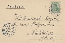 MANNHEIM, Postkarte 1904, Johannes Forrer Lack-Firnis-Fabrik