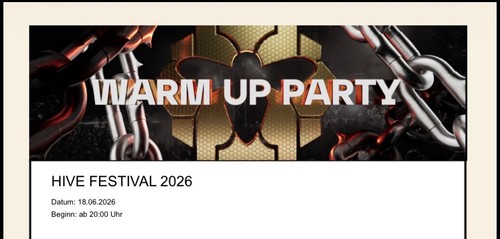 2xhive festival 2026 - 2026, warm