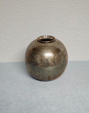 Kugelvase messing versilbert - kugelvase,