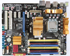 ASUS P5QC Mainboard LGA 775 DDR2/DDR3-RAM Bundle CPU RAM Zub. #8345