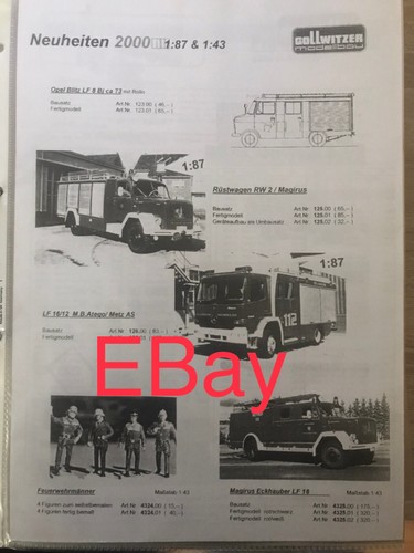 Gollwitzer neuheitenblatt 2000 - gollwitzer,