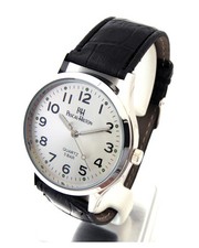 Lederarmband-Uhr aus Edelstahl