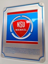 NSU Blechschild 24,7 x 19,7 cm